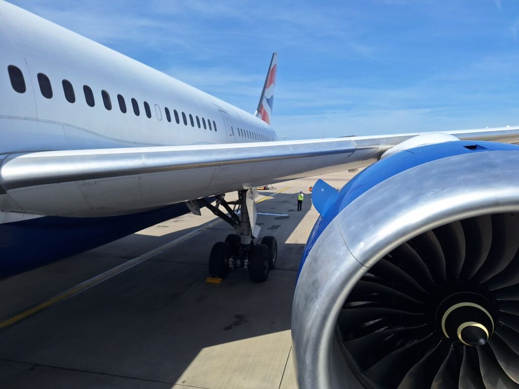 ブリティッシュエアウェイズB787機体