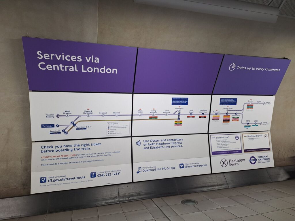 ヒースロー空港からロンドン市内へのアクセス方法
