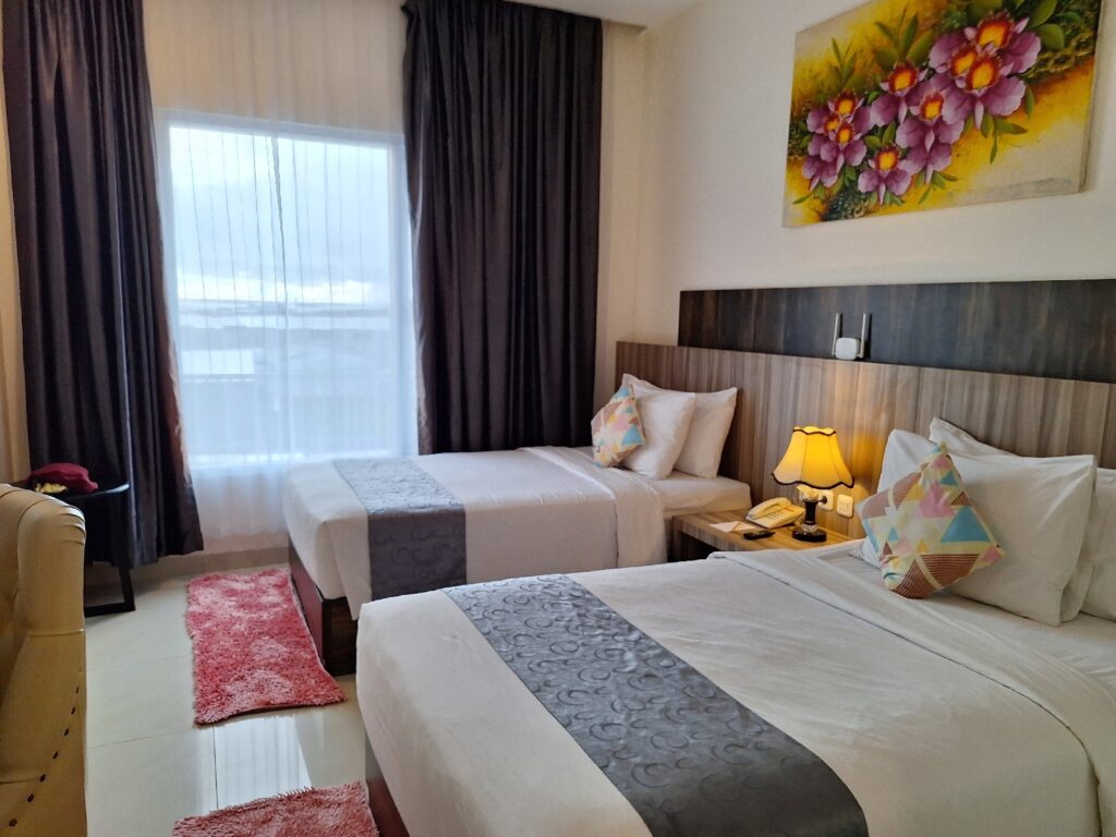 Vega Hotel Sorongのアップグレードしたあとのお部屋