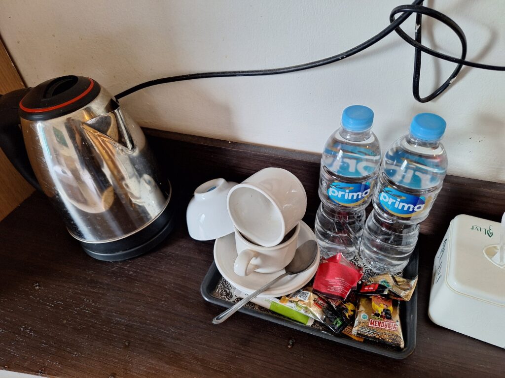 Waigo Splash Hotel のティーセット