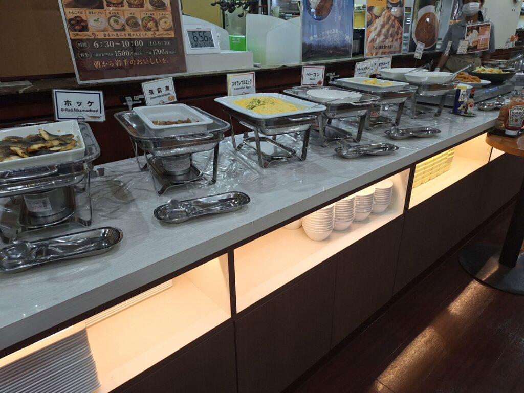 ホテルエース盛岡の朝食ブッフェ
