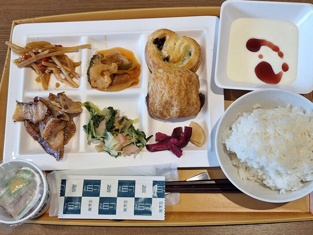 スーパーホテル山形鶴岡での朝食