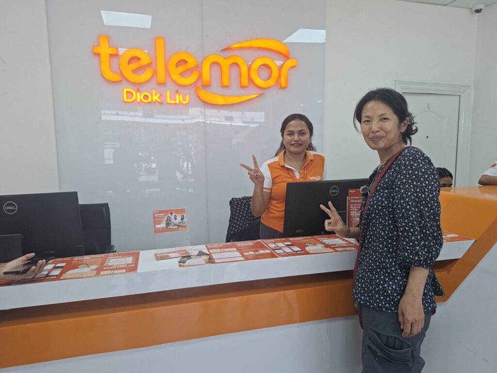 Telemorのショップスタッフと私