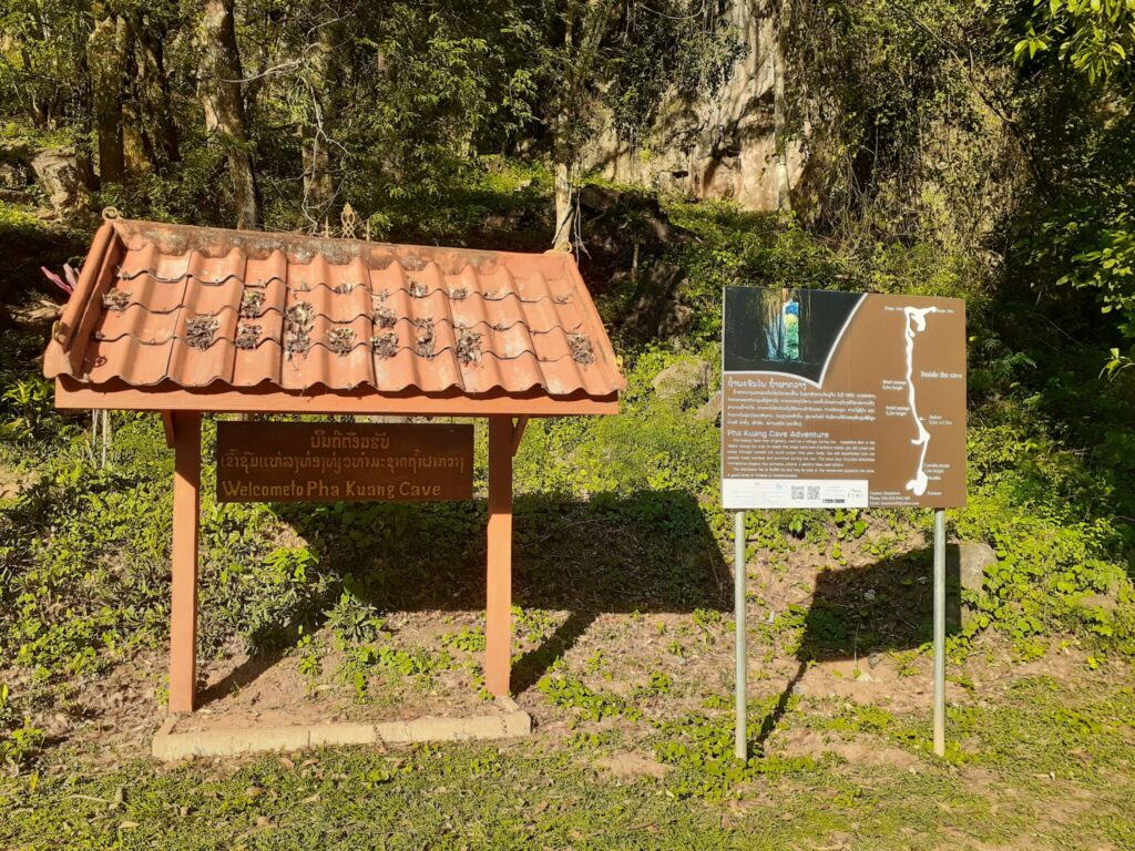 The entrance of Pha Kuang Cave Adventure