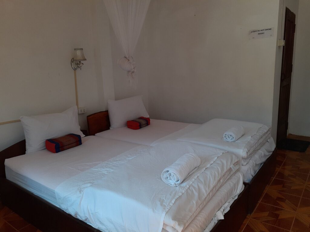 Our room in Nam Ou River Lodge