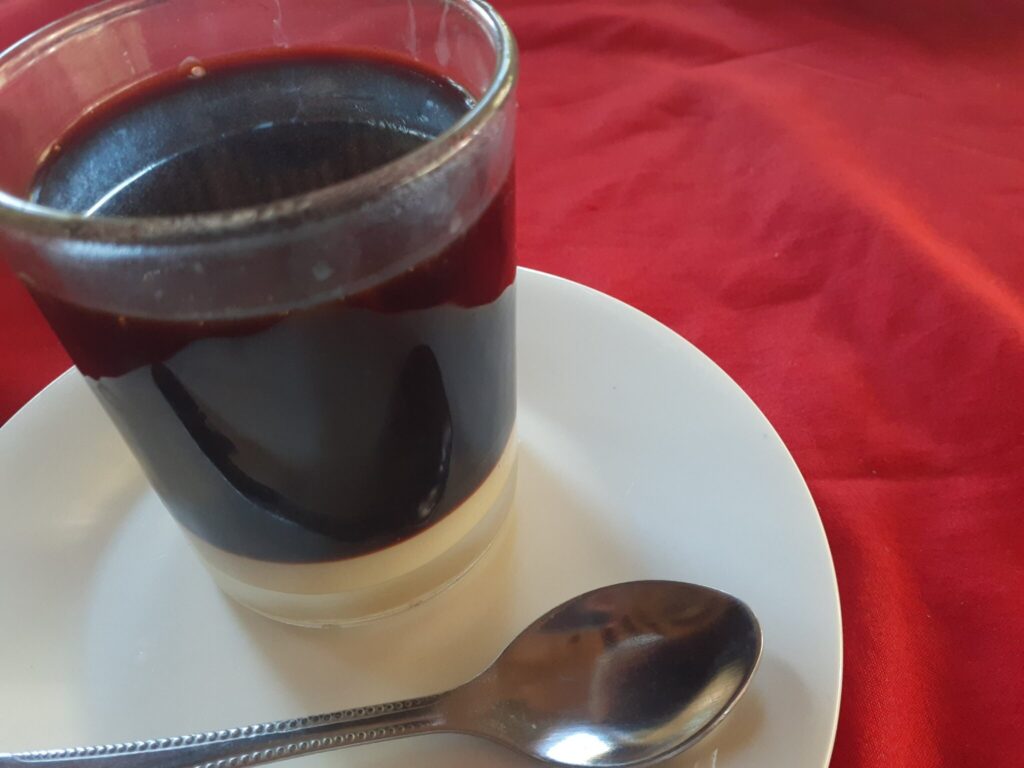 a glass of coffee with condensed milk in Phusong Restaurant