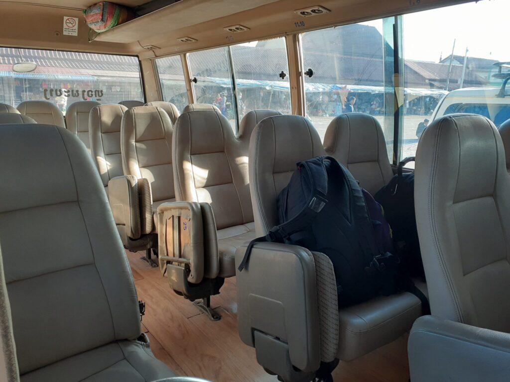 From Luang Prabang to Nong Khiaw
Inside the minibus
