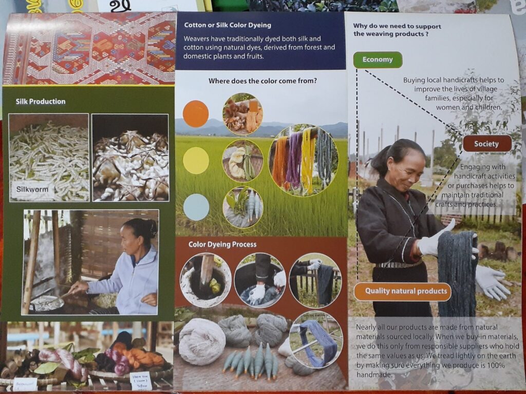 A leaflet available at the Luang Namtha Tourist Information Centre, introducing tourist attractions and activities