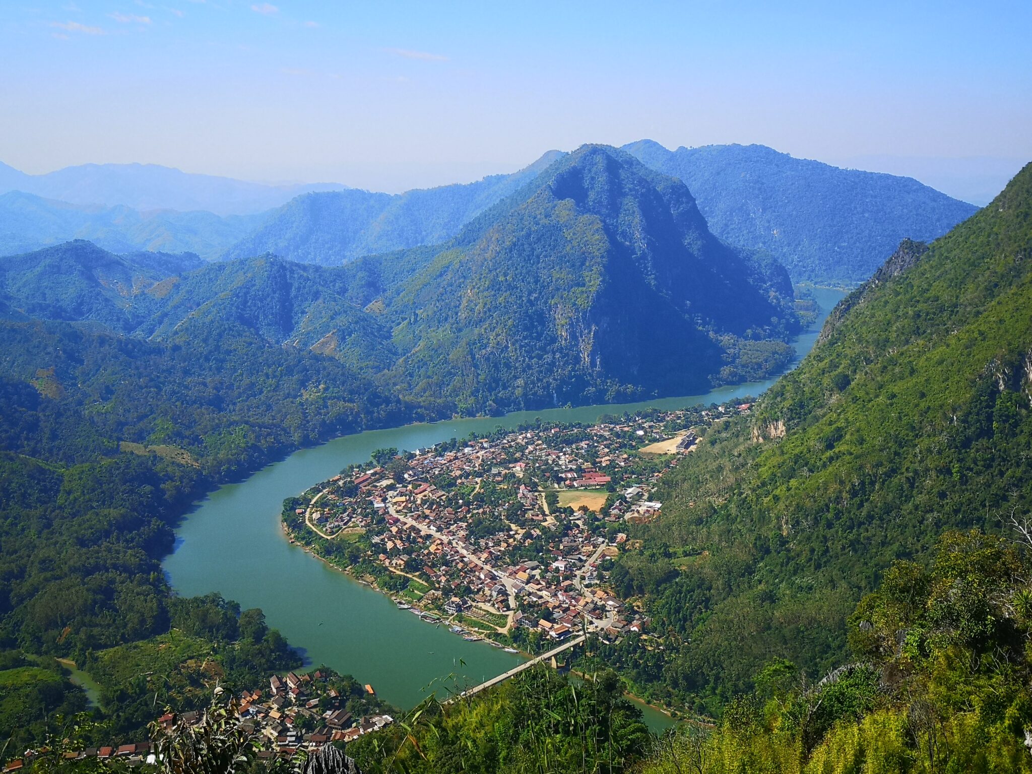 A view from the view point in Nong Kiaw