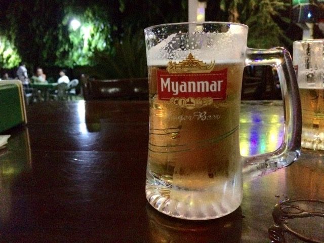 Draft beer in Myanmar 