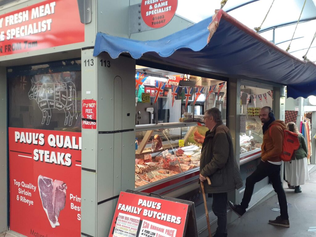 An area popular with locals as a place for their everyday shopping