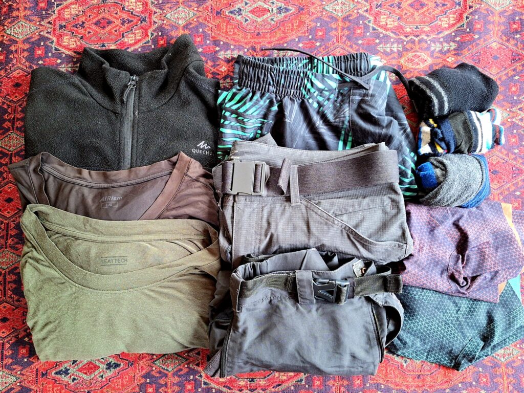 Clothes that I take to England 