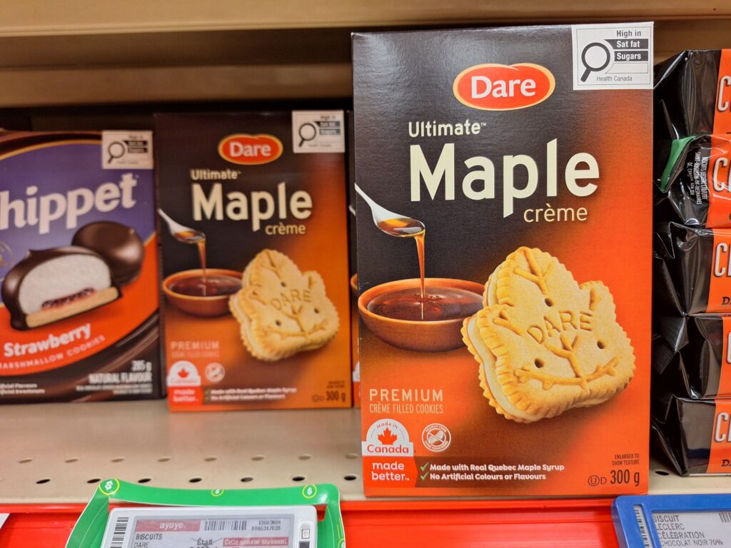 Dare ultimate maple cream cookies 