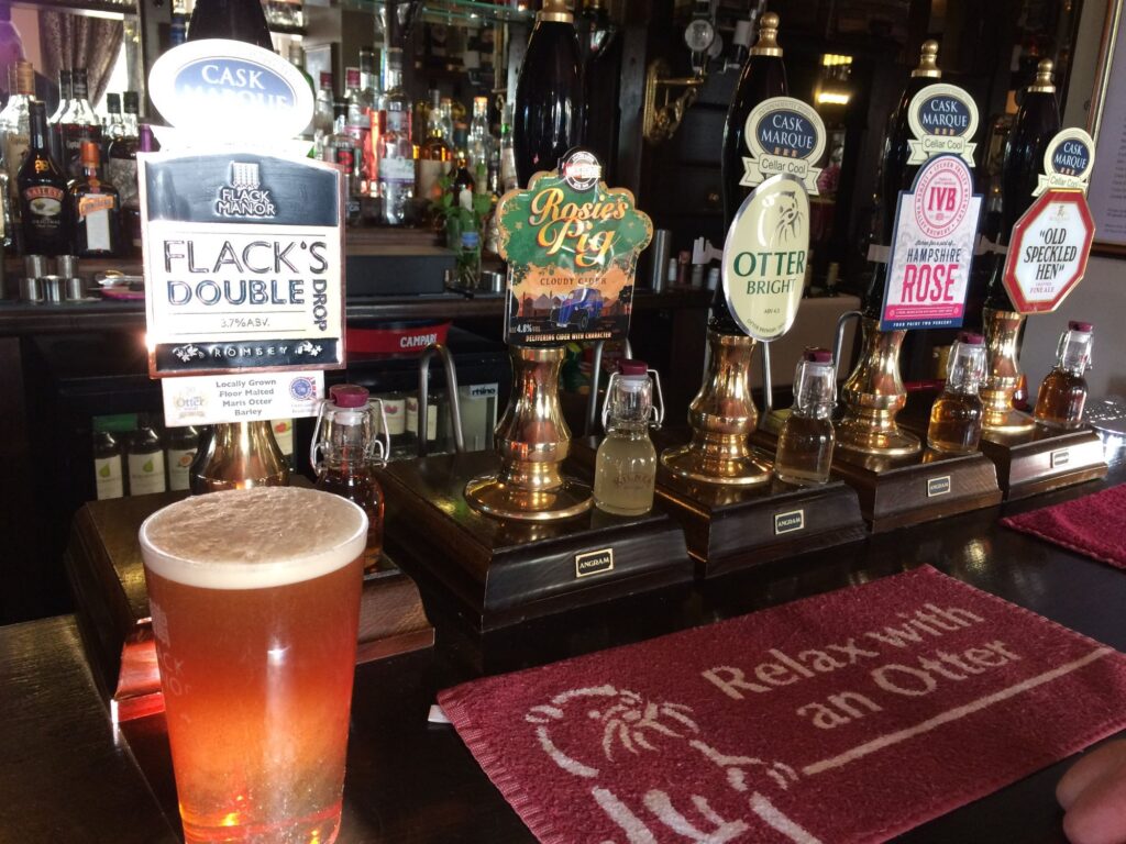 Tap beer in The Rising Sun 