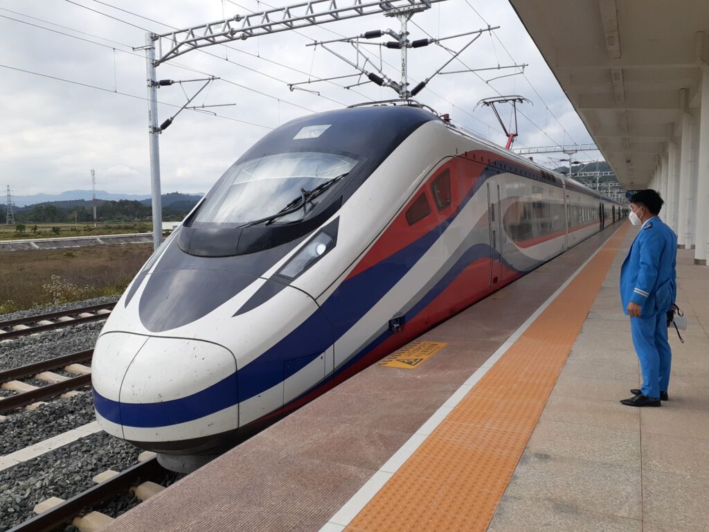 High speed train in Laos 
