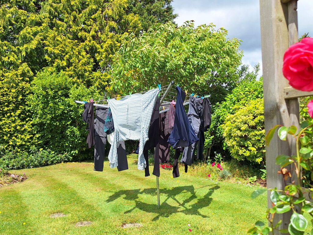 Umbrella like washing line in the UK 
