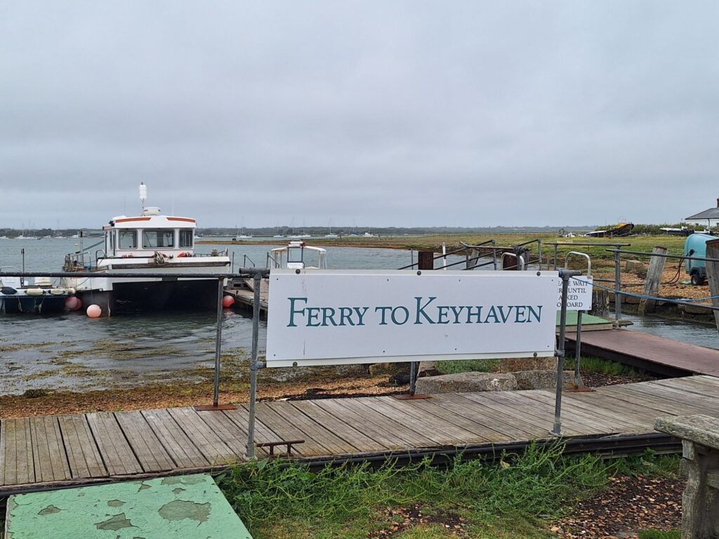 Ferry landing stage for Keyhaven 