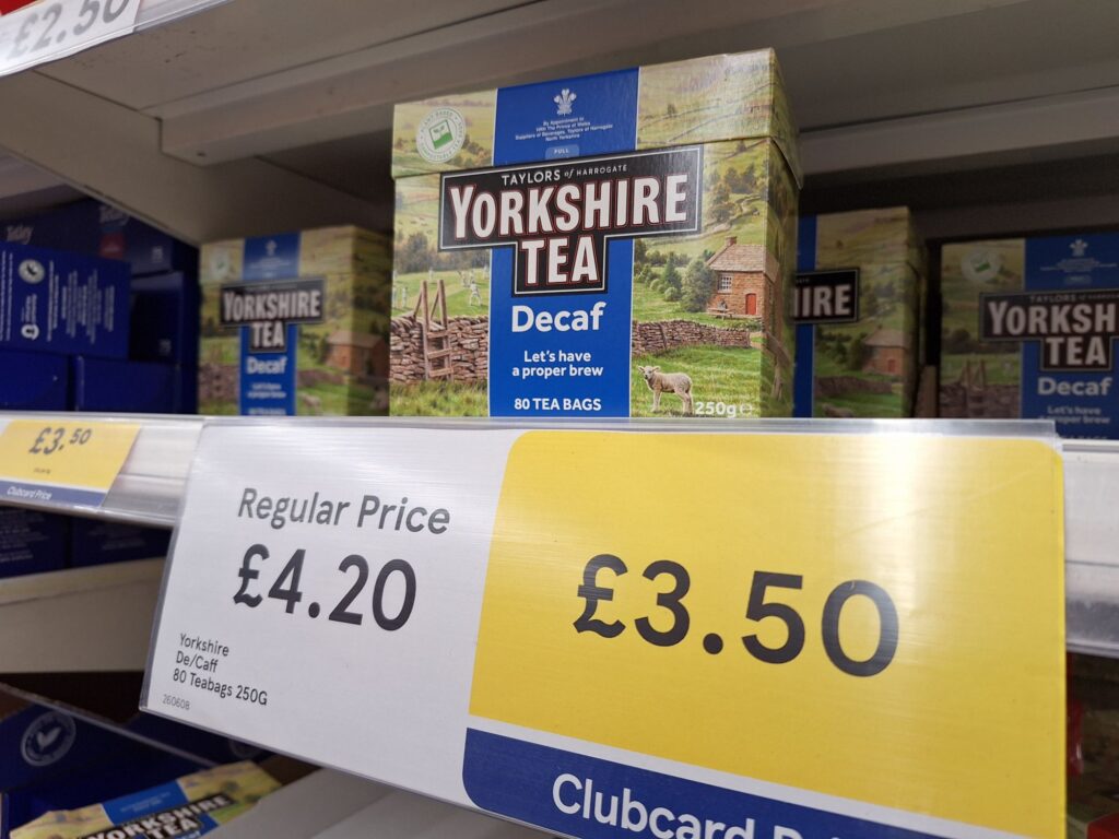Yorkshire tea decaf 