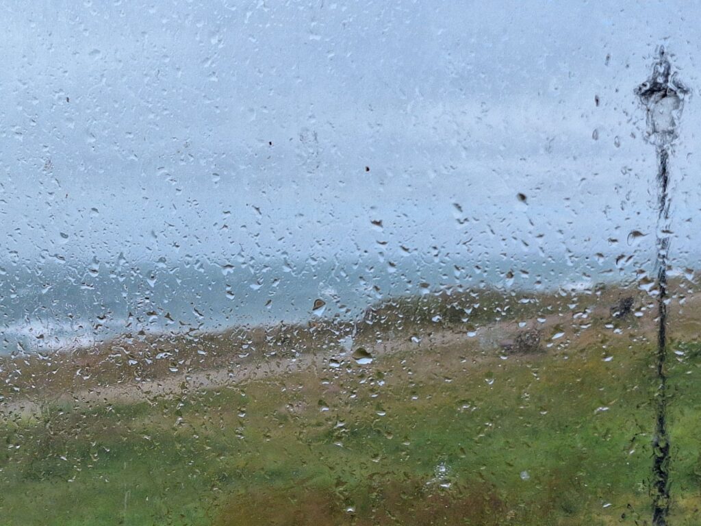 Barton On Sea from the top deck of double decker bus 