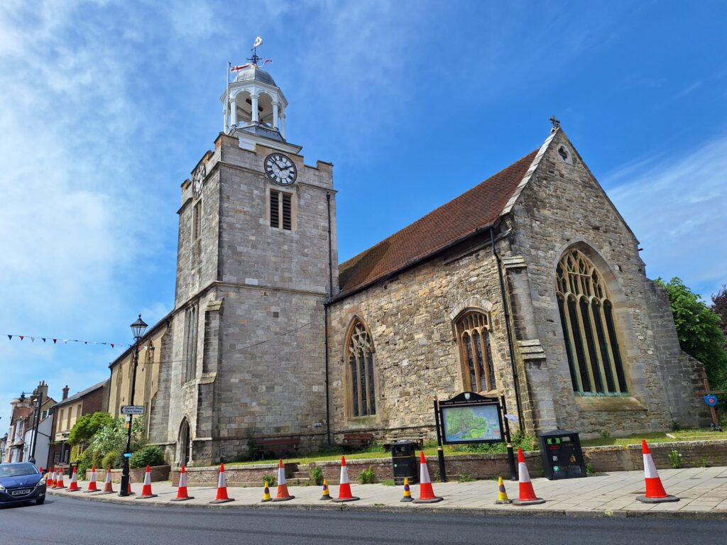 The church on high street in Lymington 