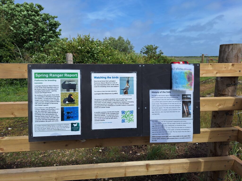 Explanation about Lymington Keyhaven nature reserve 