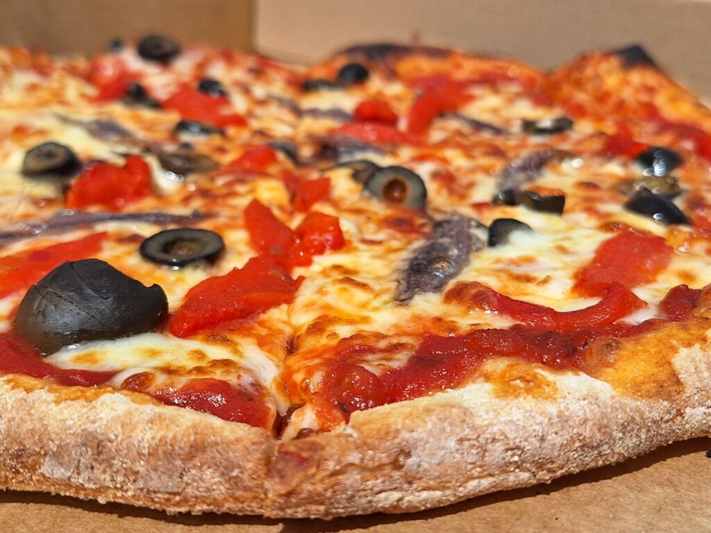 Pizza at Redwell Brewery