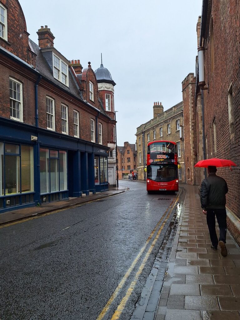 On the street in Cambridge 