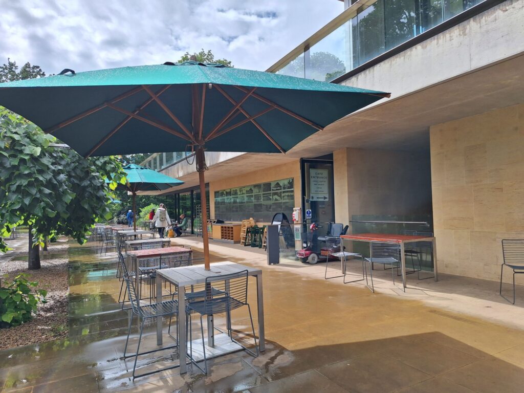 The cafe in Cambridge university botanical garden