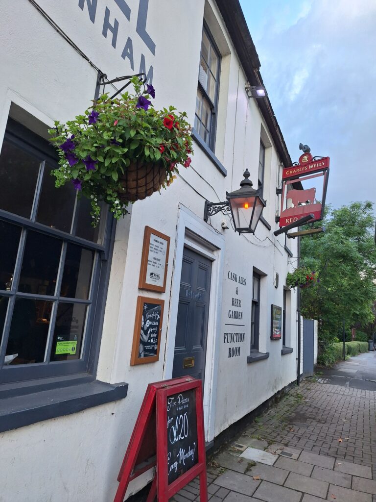 The entrance of The Red Bull Newnham in Cambridge 