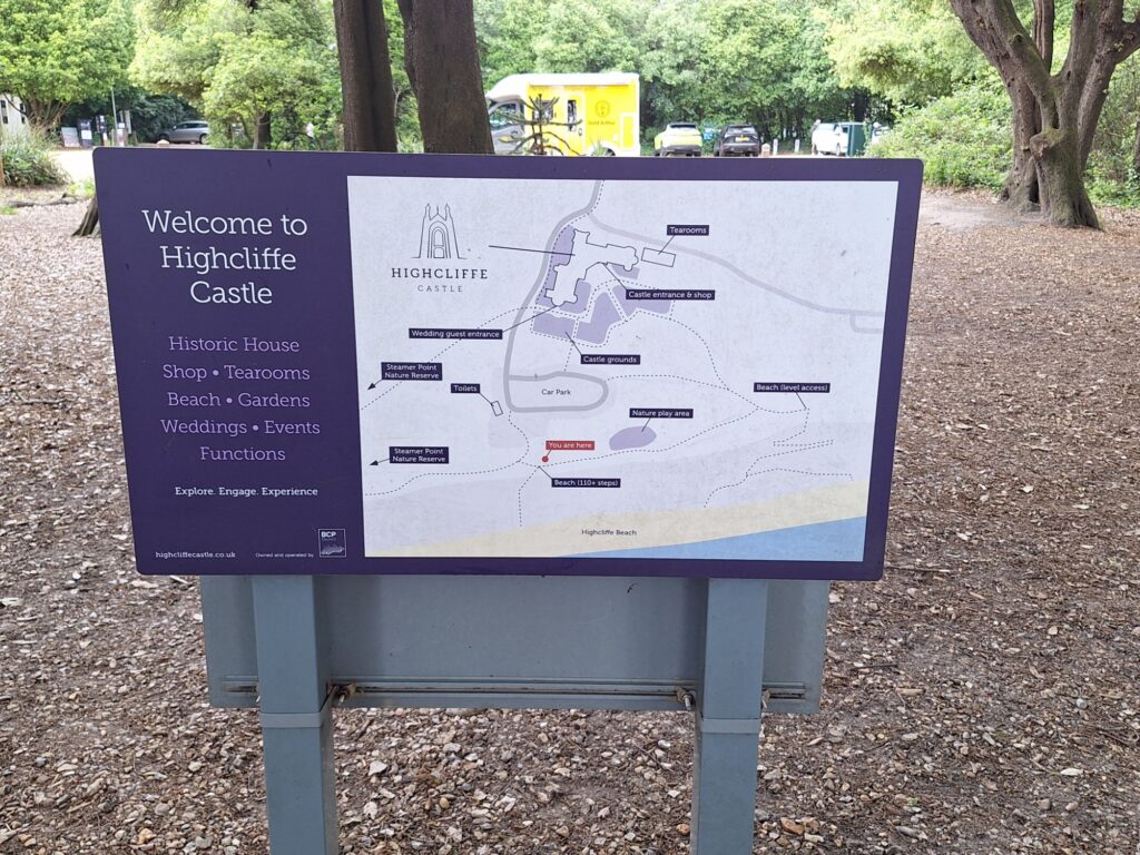 The sign of Highcliffe Castle