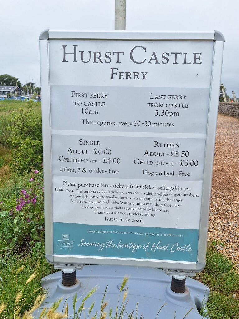 Ferry prices of Hurst ferry 