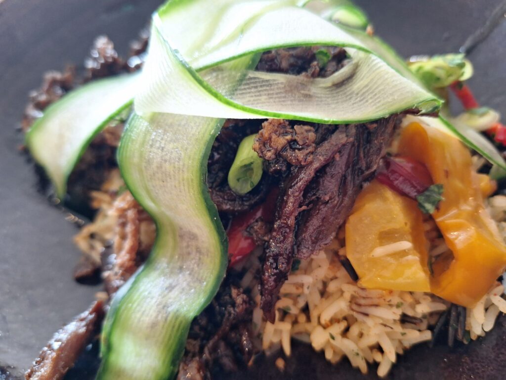 Hoisin Duck with rice in Walkford