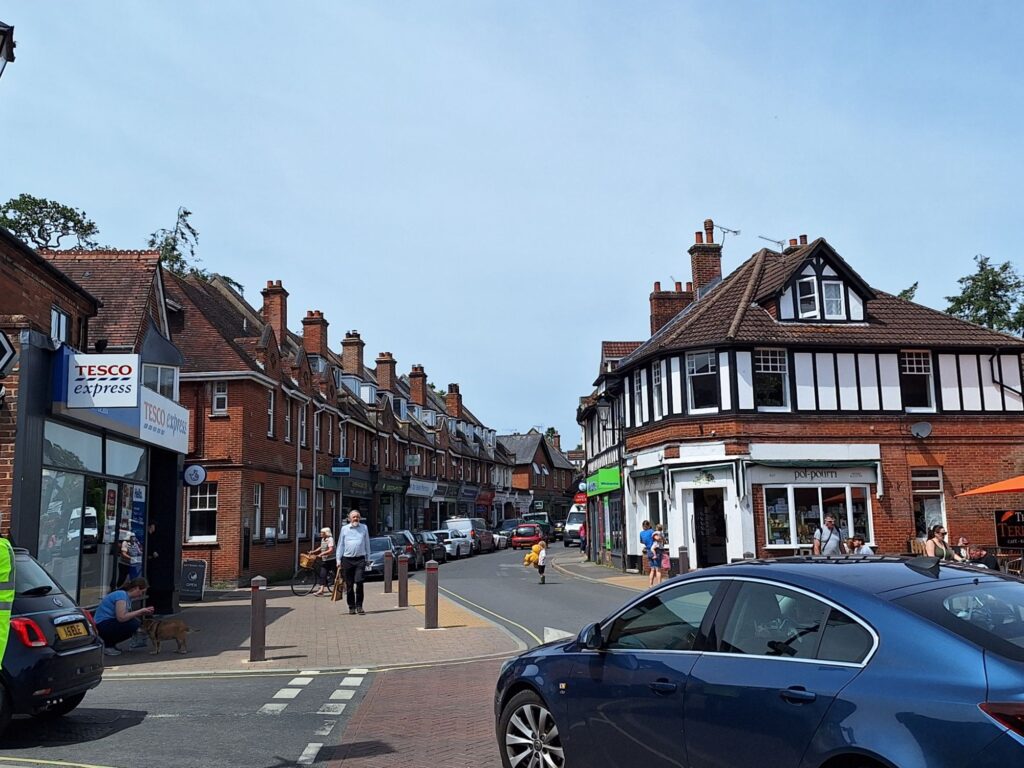 High street of Brockenhurst 