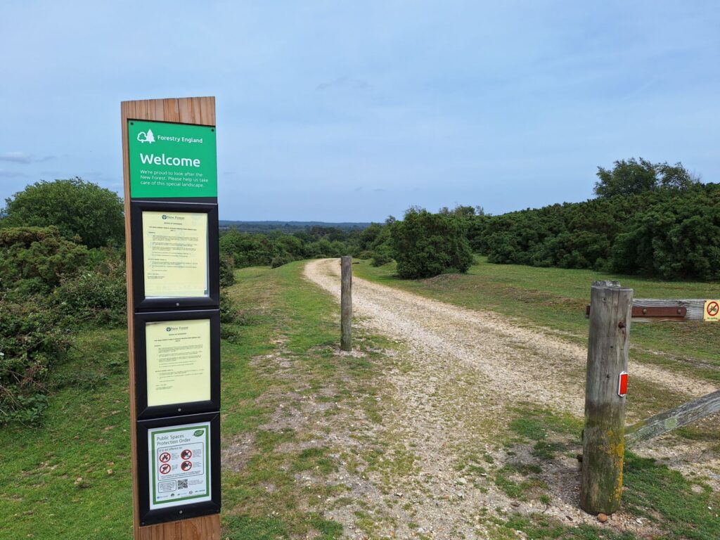 Car parking near Sway village 