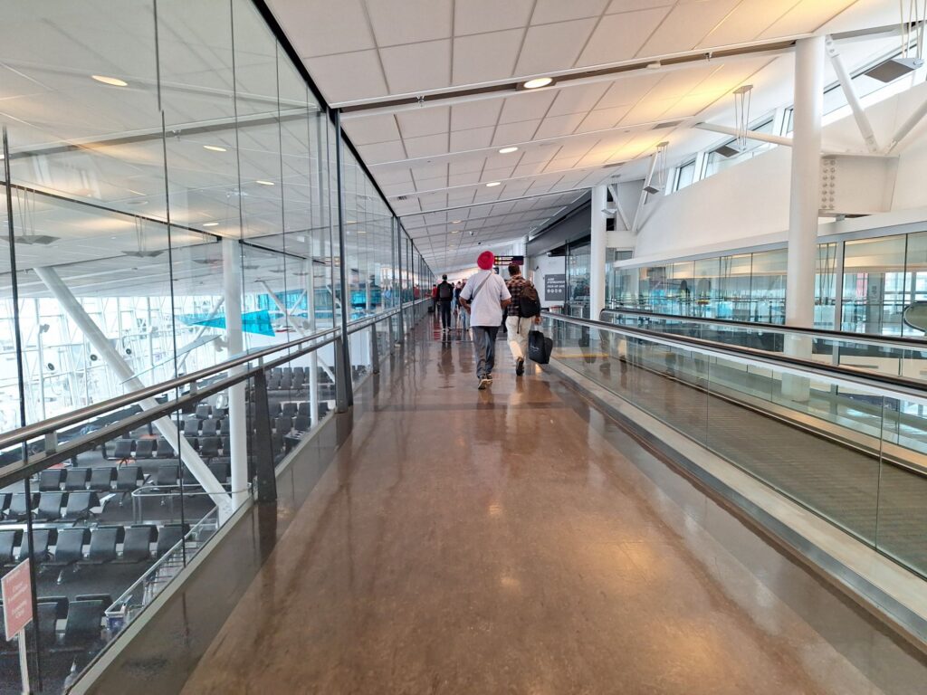 Arriving at Montreal Trudeau airport 