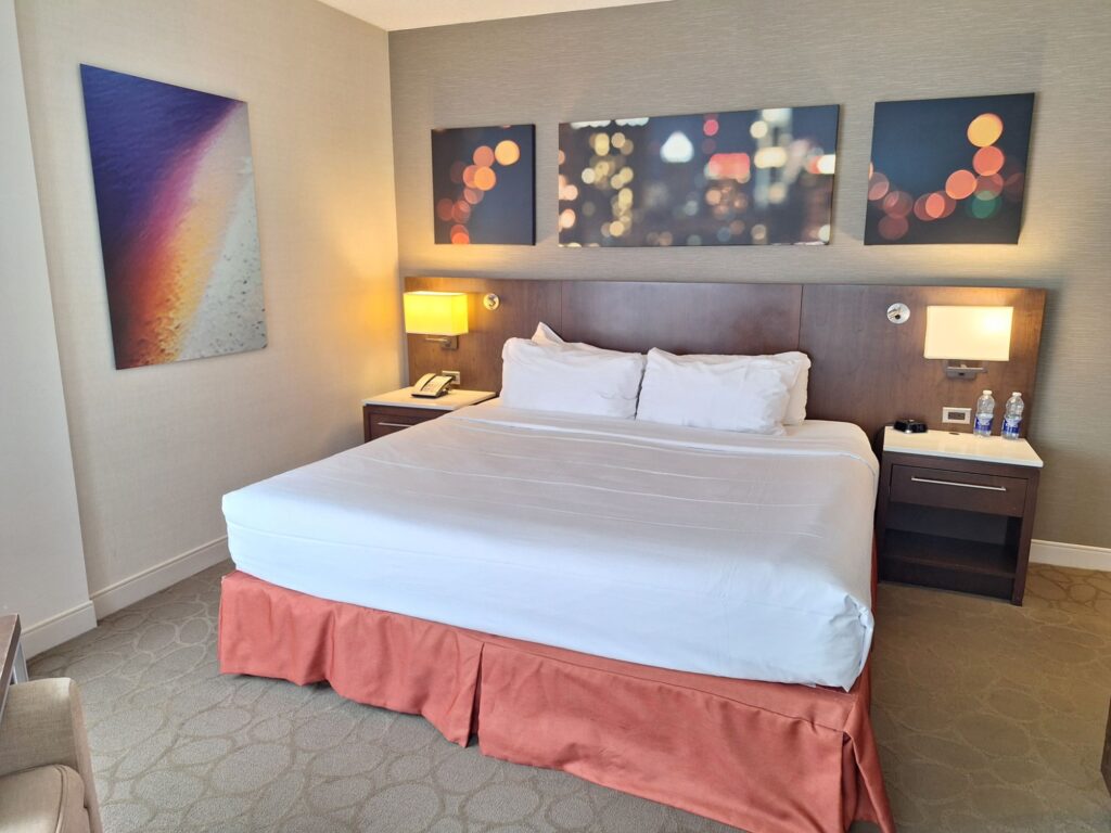 Double bed in Delta Hotels Montreal