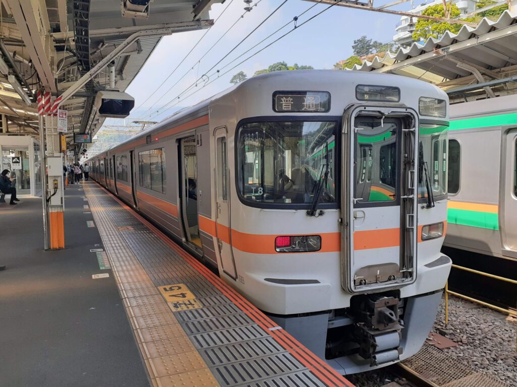 A local train in Japan