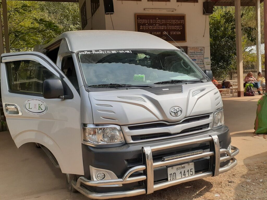 Our minivan to Oudmxay (Muang Xay) from Nong Khiaw