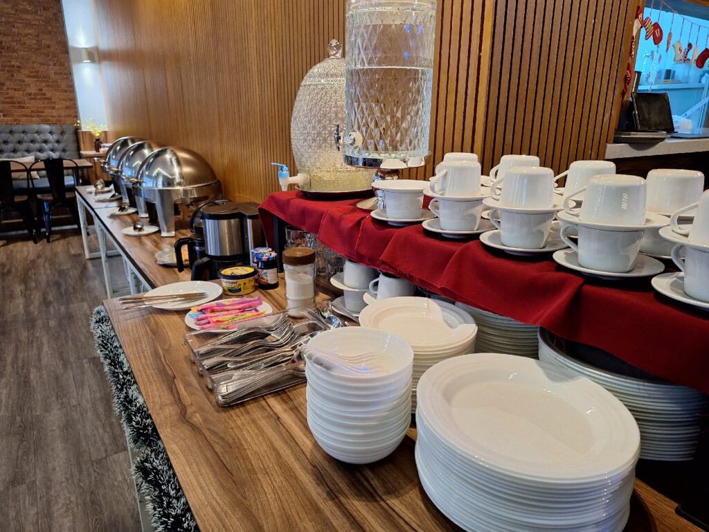 Breakfast buffet in Istanaku Guesthouse in Manado