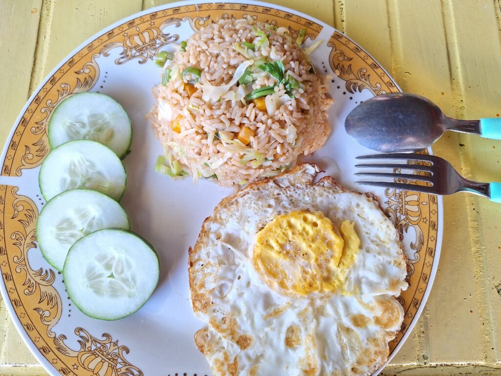 Nasi goreng in Panorama Backpackers