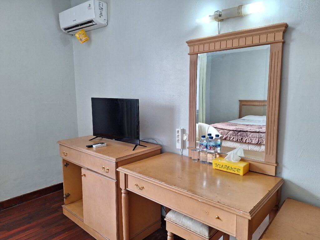 Interior of the room in Nirmala Beach Hotel and Resort