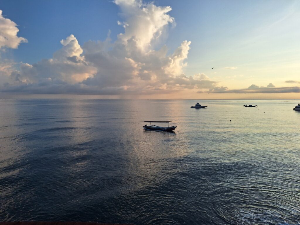 A beautiful view from our room in Sunrise Cafe & Bungalows