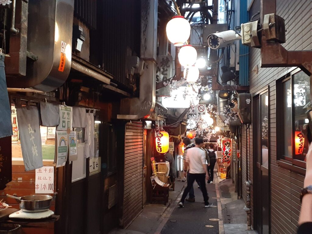 Standing bar street in Tokyo