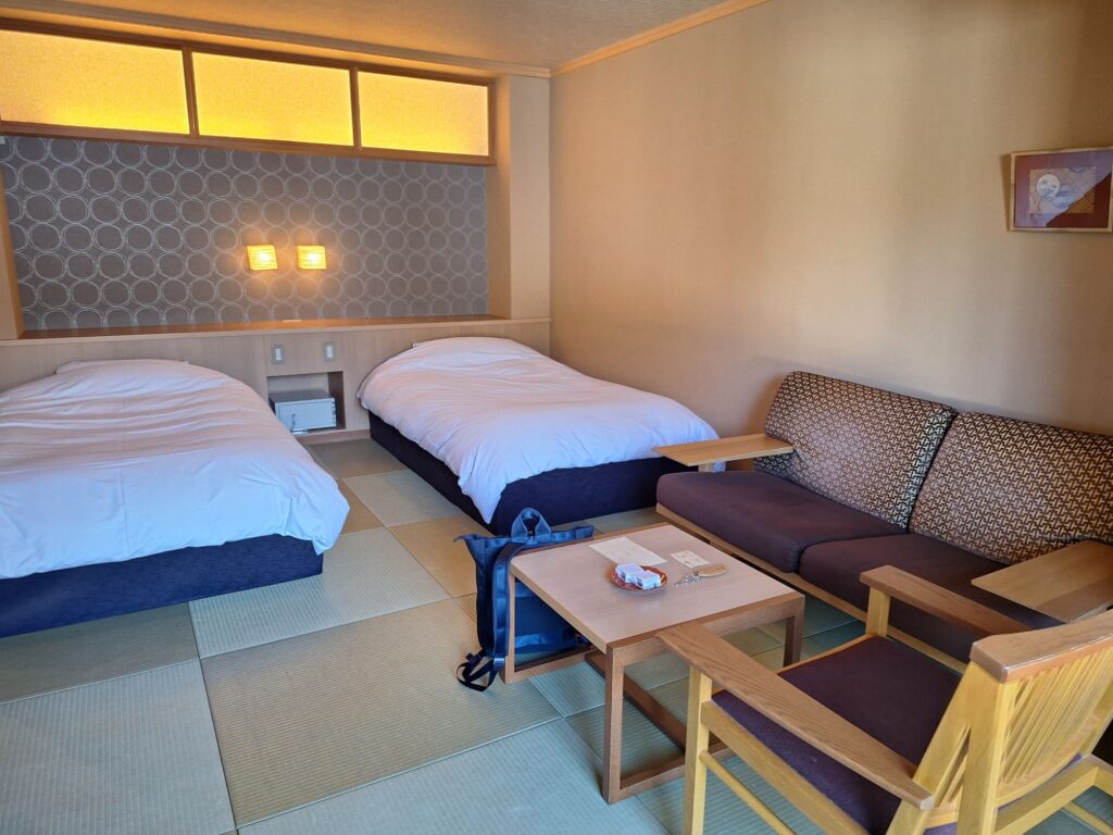 Japanese style room in a Japanese traditional Ryokan