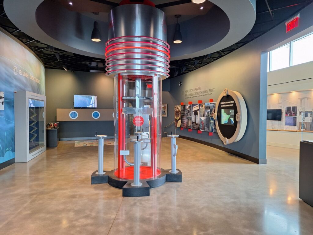 inside of Saunders Hydro Dam Visitor Centre