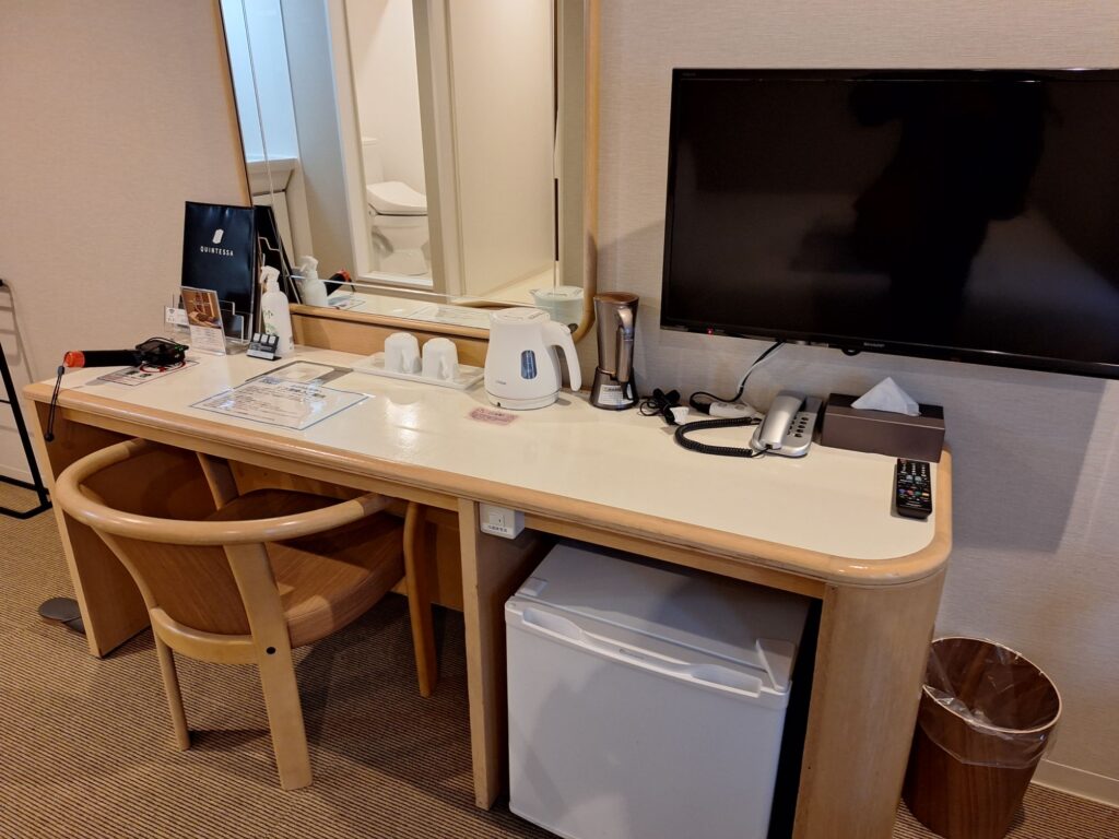 Interior of the room in Quintessa Hotel Akita
