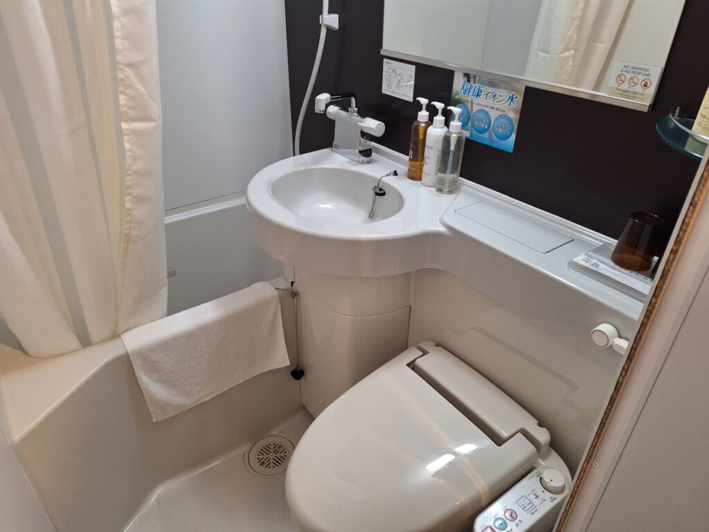 The bathroom in Super Hotel Yamagata Tsuruoka