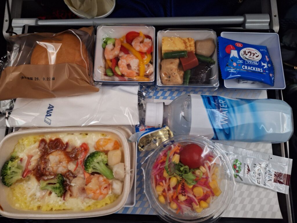 seafood doria, ANA NH835 In-flight Meal