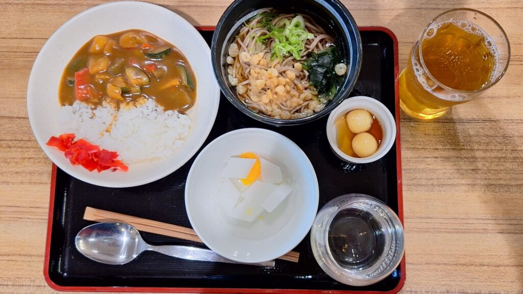 Food in IASS Superior Lounge at Narita Airport