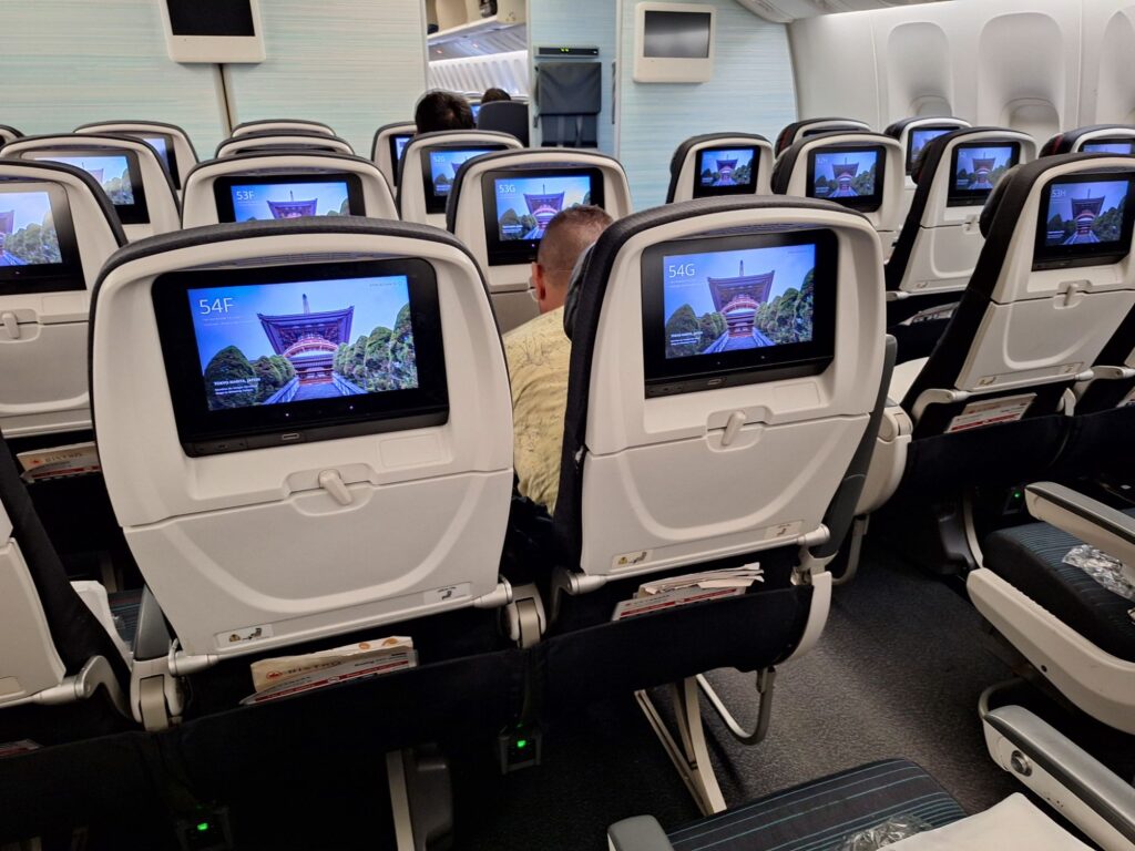 Personal screens of Boeing 777-300ER